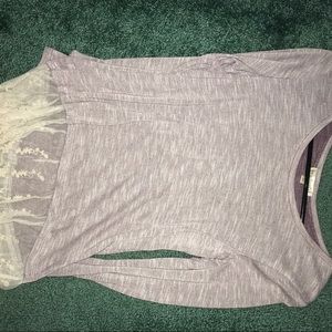 purple lace long sleeve